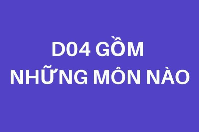 D04 gồm những môn nào: Những môn học đa dạng và hấp dẫn
