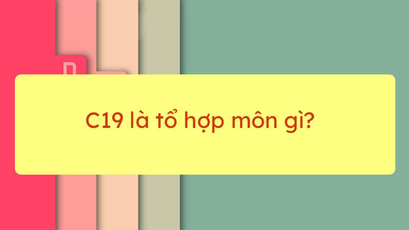 C19 gồm những môn nào? Học C19 ra trường làm gì?